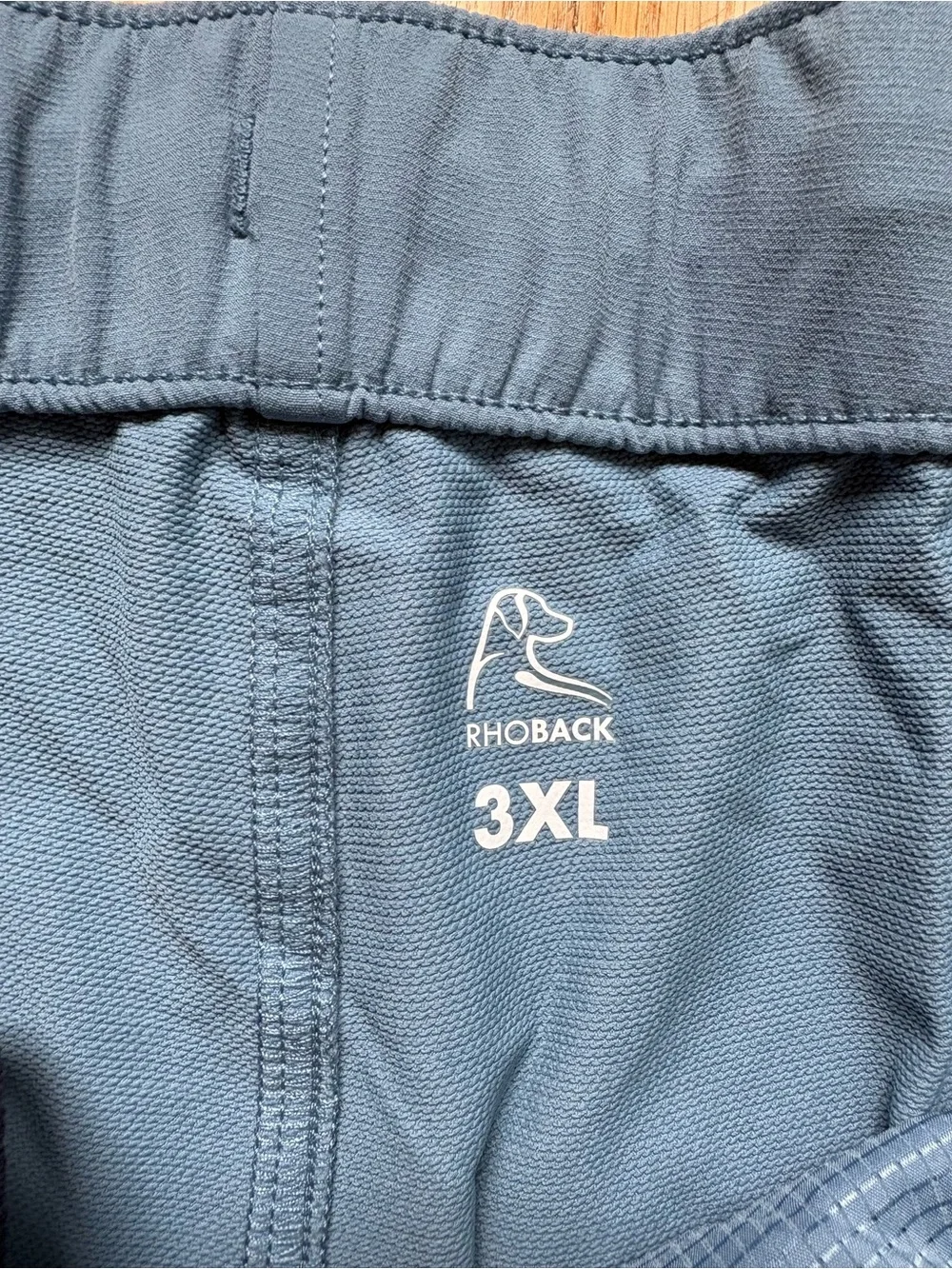 NWT Rhoback Men's Performance Everyday Shorts 3XL XXXL Cadet Blue NEW